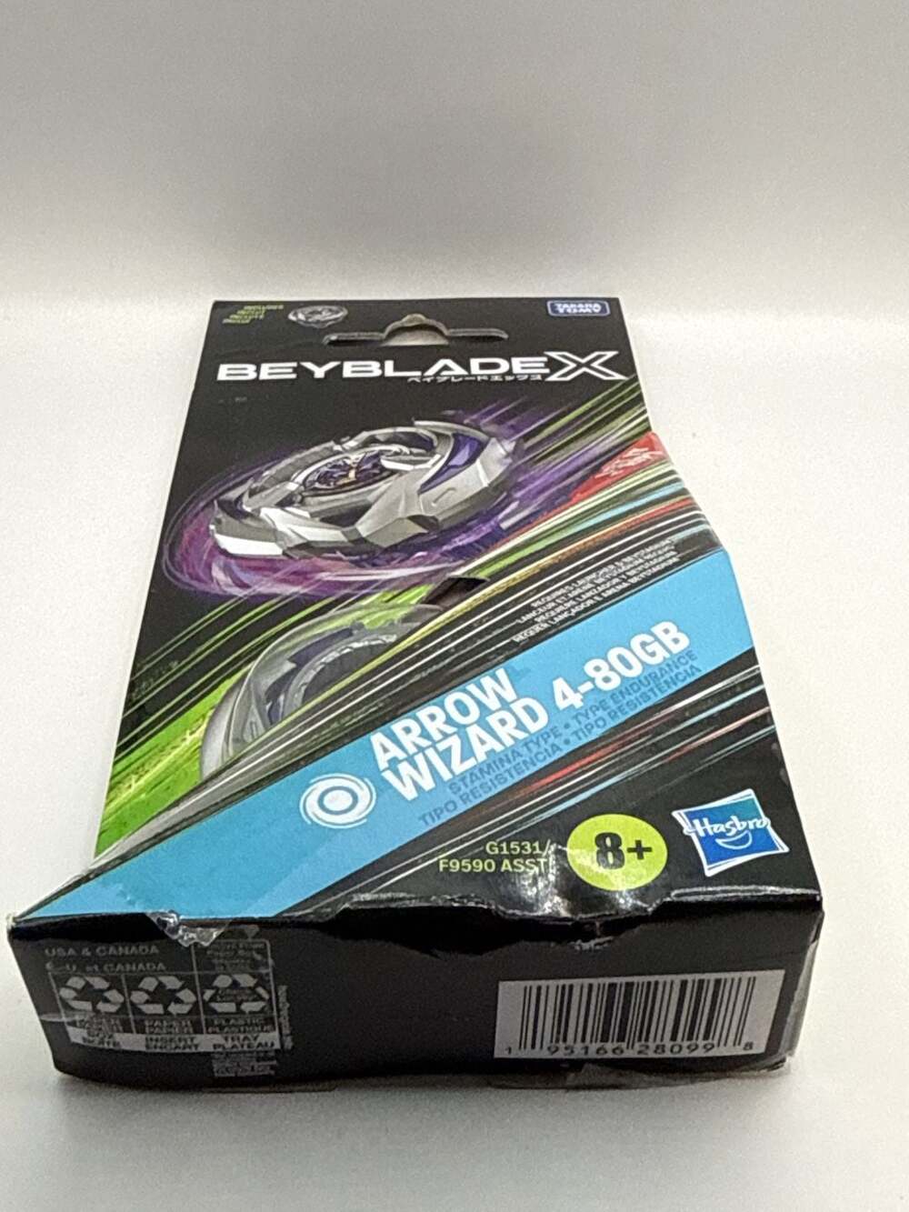 Hasbro Beyblade X Arrow Wizard 4-80GB Booster Pack Stamina Type Top - Picture 7 of 7